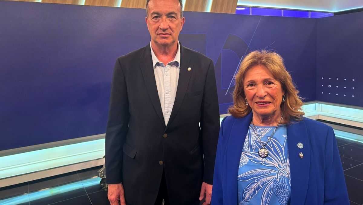Esther Sánchez y Gabriel Fidel, autoridades de la UNCUYO, pasaron por Séptimo Día. Esther Sánchez y Gabriel Fidel, autoridades de la UNCUYO, pasaron por Séptimo Día.