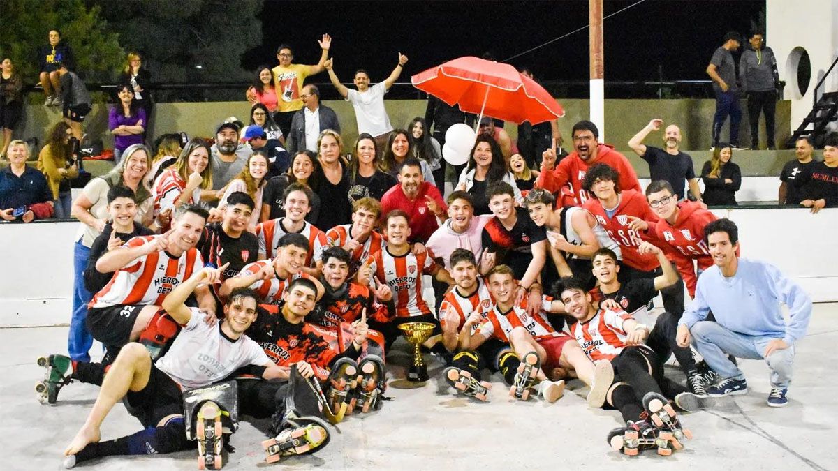 Atlético San Martín se consagró campeón del torneo Clausura de hockey sobre patines.