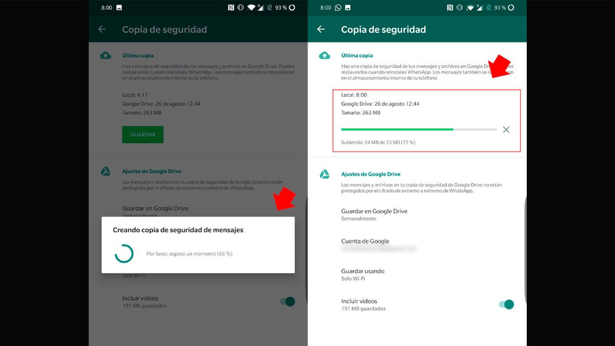 La copia de seguridad te permite recuperar todas las conversaciones y los datos que se han compartido a lo largo del tiempo en Whatsapp. La copia de seguridad te permite recuperar todas las conversaciones y los datos que se han compartido a lo largo del tiempo en Whatsapp.