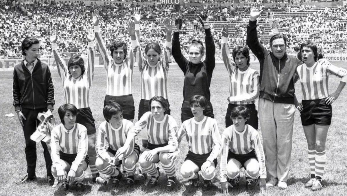 Selecci&oacute;n argentina en el Mundial Femenino de M&eacute;xico de 1971.&nbsp;