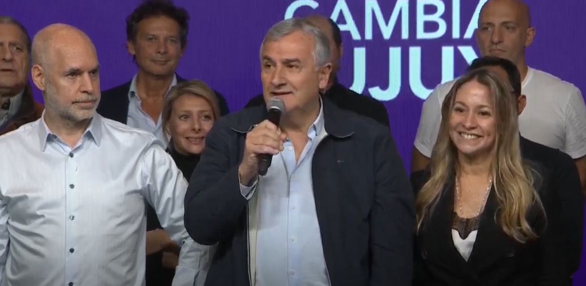 Horacio Larreta acompañó a Gerardo Morales en el tirunfo de Cambia Jujuy para la gobernación.