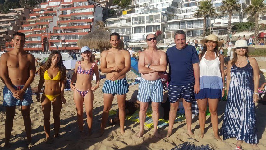 Mendocinos recibieron el Año Nuevo en las playas de Reñaca