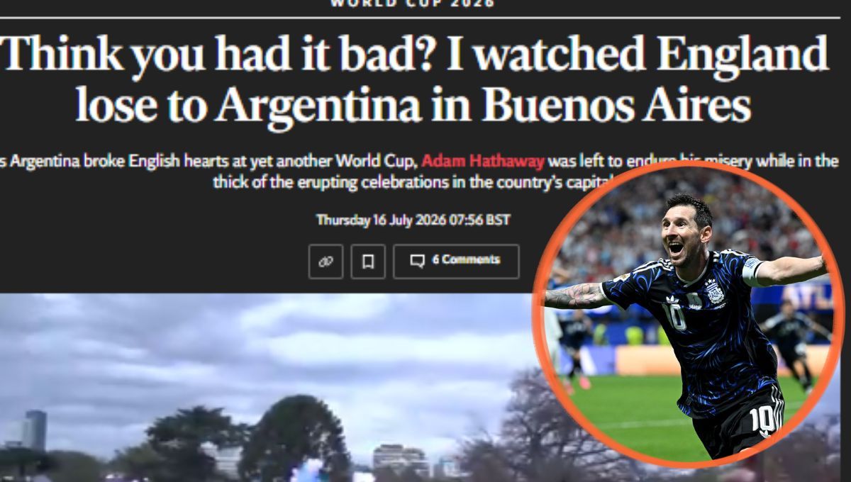 Un periodista inglés vio el partido rodeado de 150.000 hbinchas argentinos