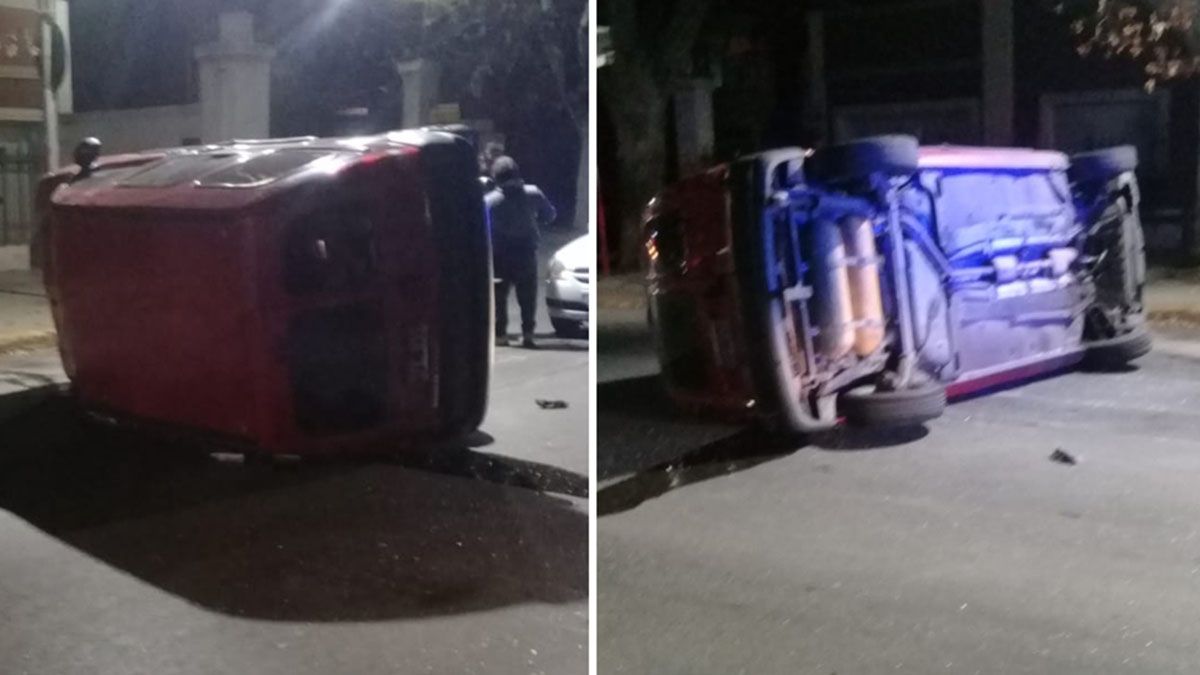 Manejaba alcoholizado, se quedó dormido y volcó el auto en el que circulaba en Ciudad.