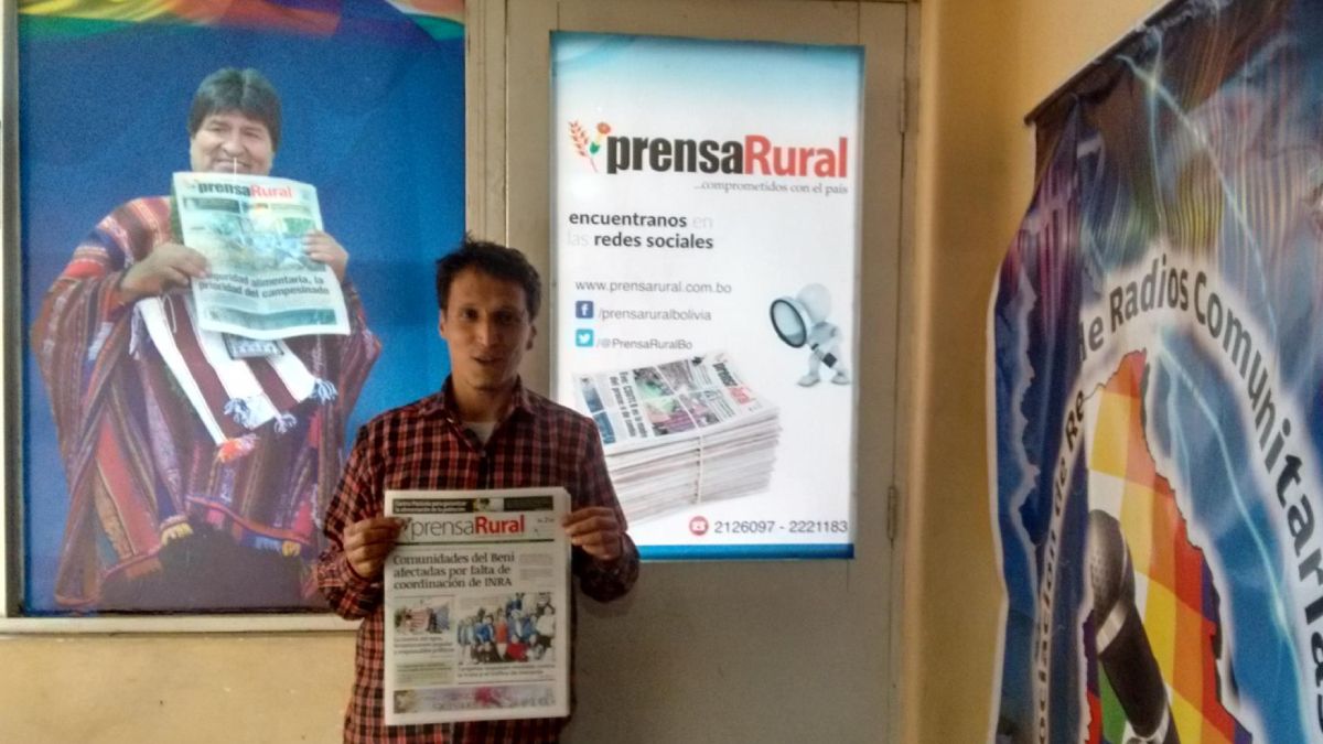 Sebastián Moro trabajaba en Bolivia en el diario Prensa Rural y hacía colaboraciones con el medio argentino Páginas 12.