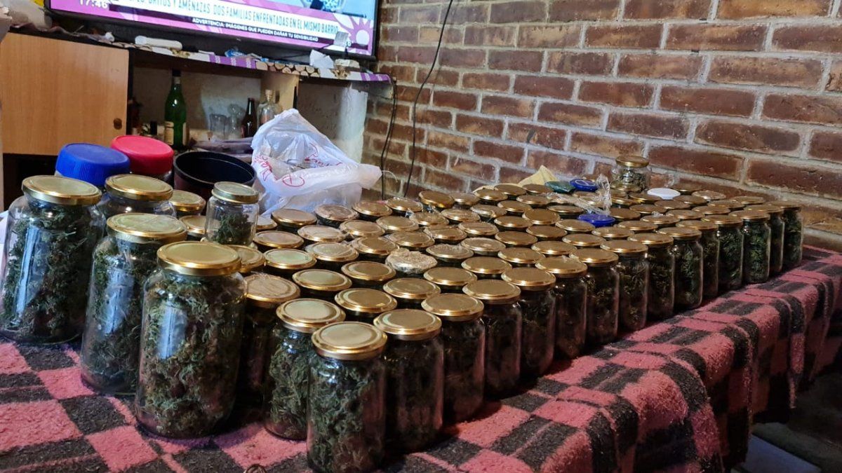Cayó un joven con armas de fuego y 16 kilogramos de marihuana en Maipú