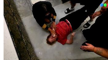 Las brutales imágenes sin editar de la caída de Andrea del Boca en Gran Hermano Las brutales imágenes sin editar de la caída de Andrea del Boca en Gran Hermano