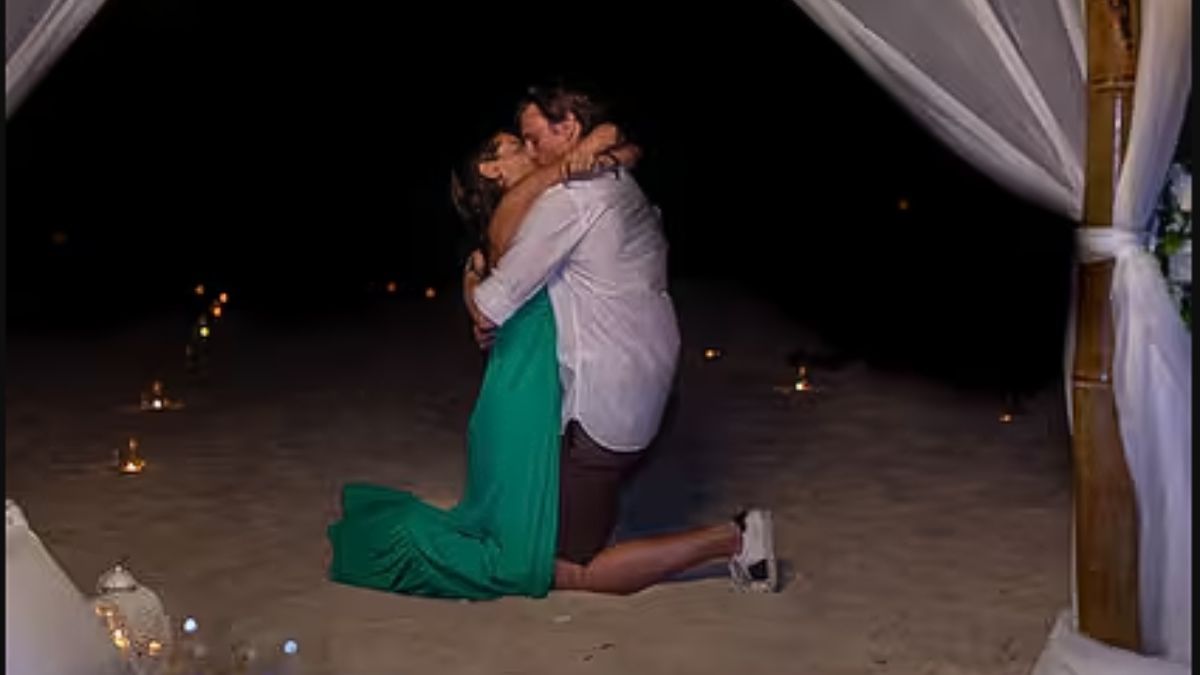 Pampita y su propuesta de casamiento cinematográfica. Pero en la próxima imagen se resuelve el cuento de hadas Pampita y su propuesta de casamiento cinematográfica. Pero en la próxima imagen se resuelve el cuento de hadas