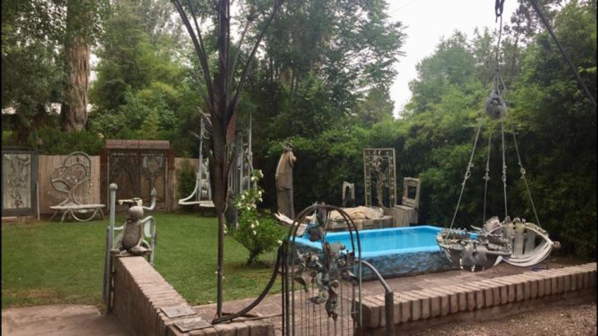 El jardín del escultor, uno de los lugares mágicos de la casa taller