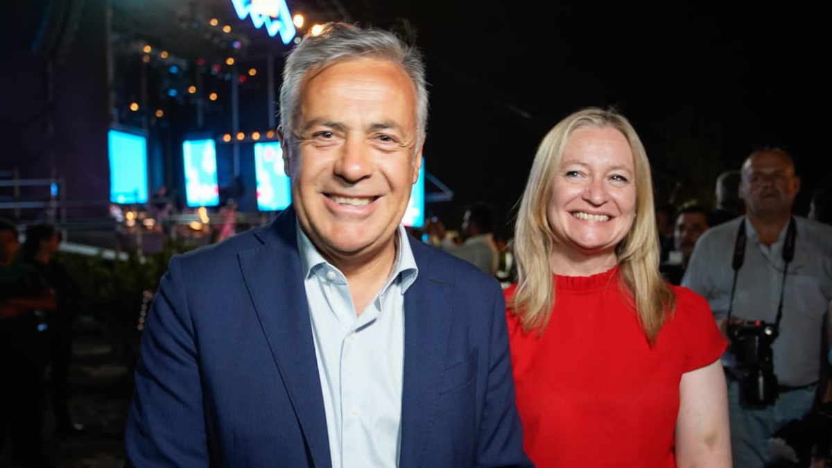 Alfredo Cornejo y Hebe Casado, juntos en la Fiesta de la Cosecha 2024. Alfredo Cornejo y Hebe Casado, juntos en la Fiesta de la Cosecha 2024.