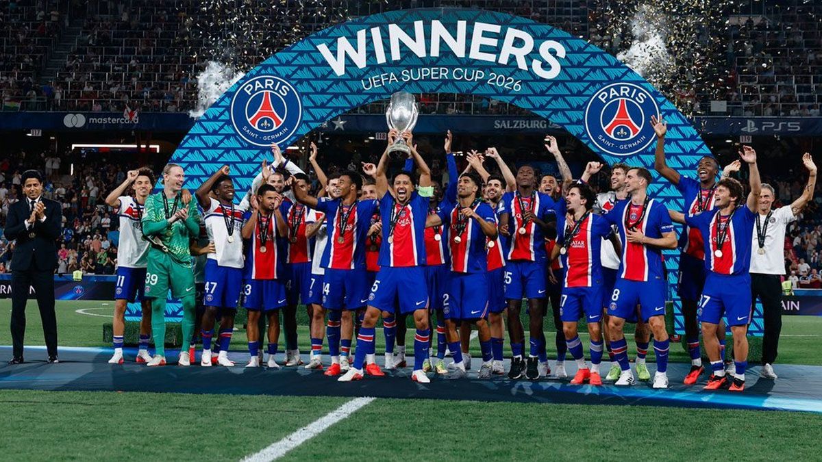 PSG se consagró bicampeón de la Supercopa de Europa.