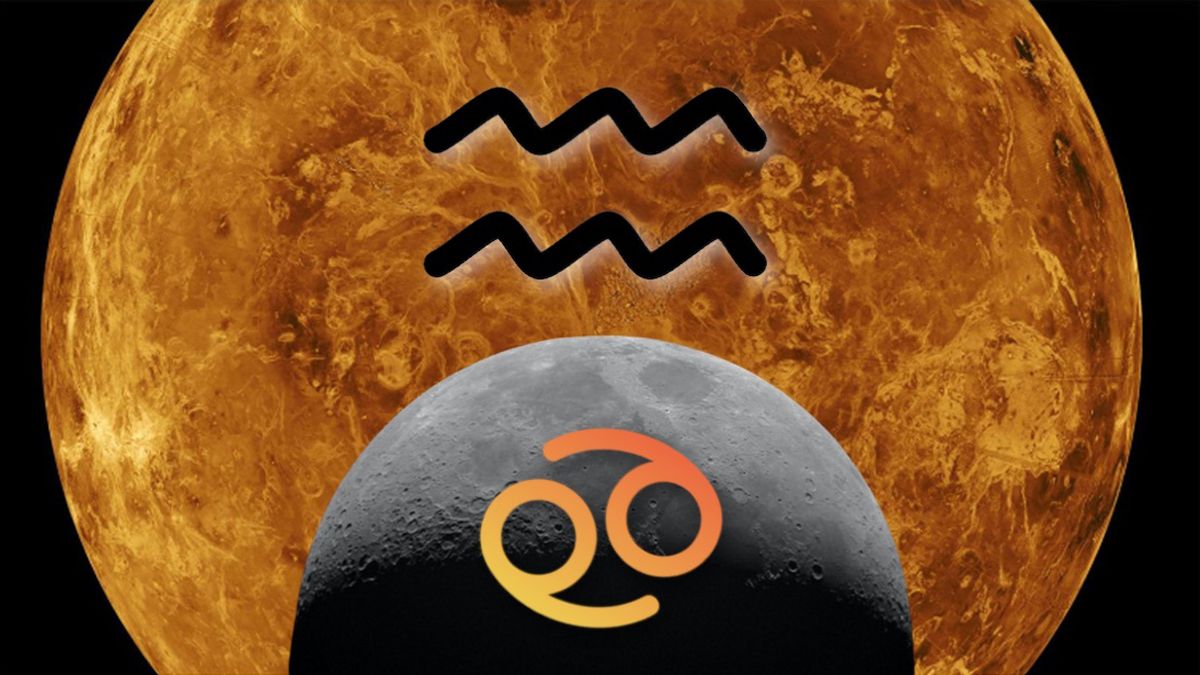 Astrología: los 4 signos favoritos por la unión de la Luna en Cáncer con Venus en Acuario