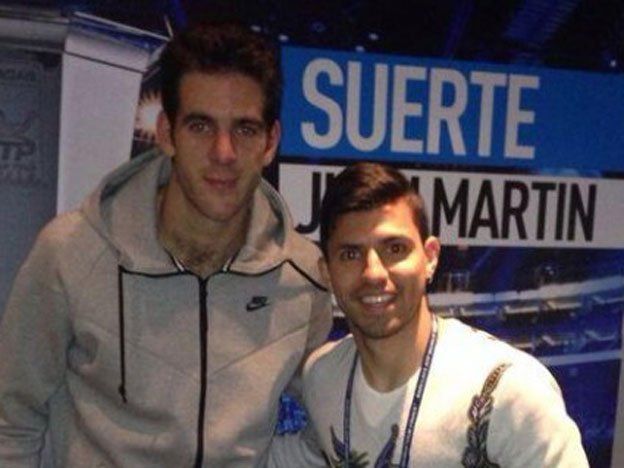 Delpo y el Kun, juntos en Londres