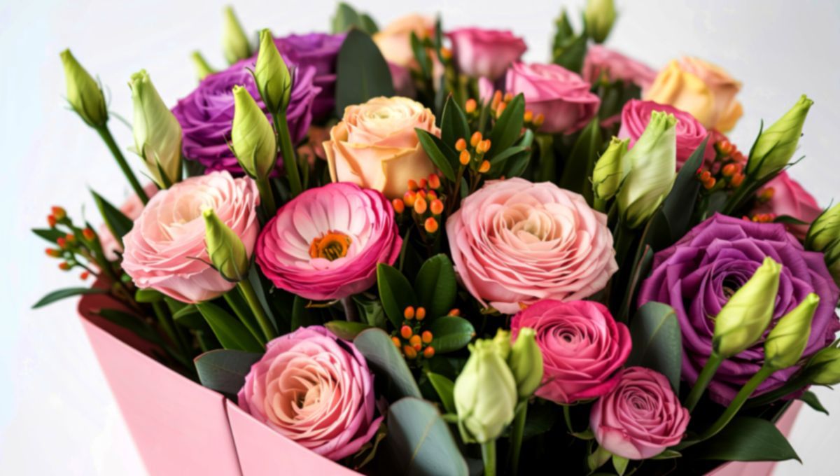 Un ramo de flores es una gran opción para obsequiar en San Valentín. Un ramo de flores es una gran opción para obsequiar en San Valentín. 