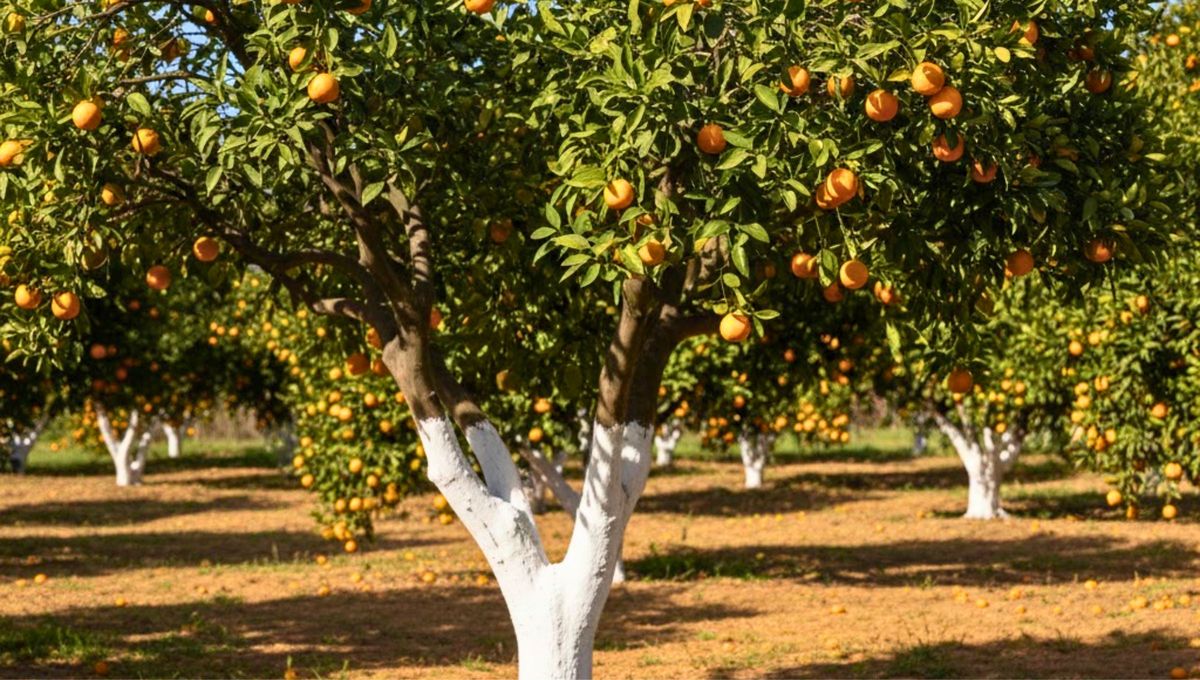 Árbol de naranjo: por qué pintar de blanco el tronco te ayudará a cuidarlo
