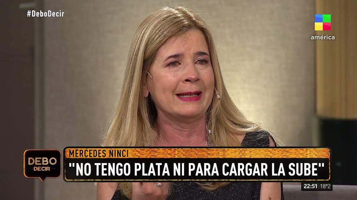 El llanto de Mercedes Ninci por su situación económica.