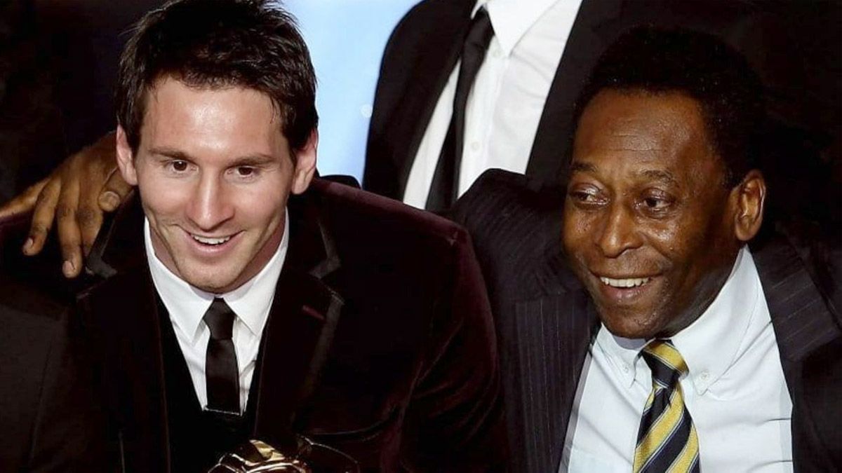 Lionel Messi y Pelé siempre demostraron una gran admiración mutua.