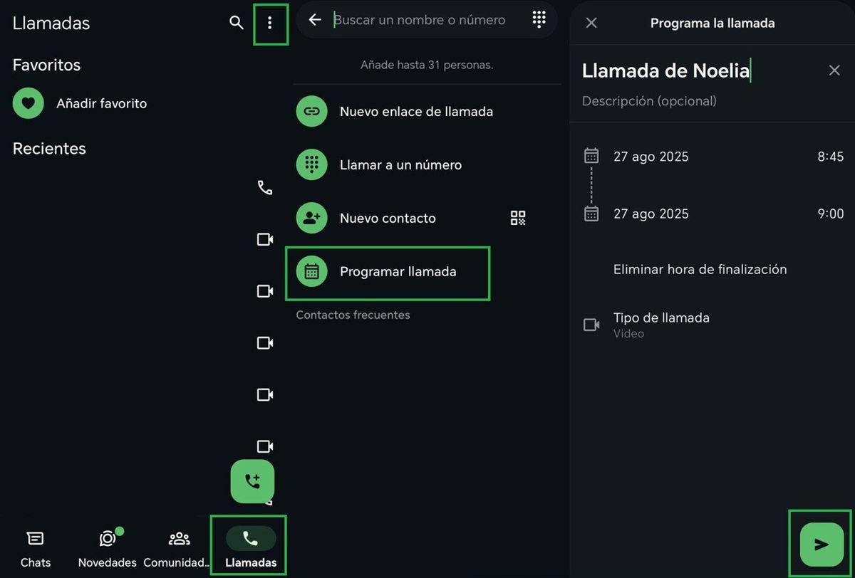 Así de fácil puedes programar llamadas en WhatsApp. Foto: Xataka Así de fácil puedes programar llamadas en WhatsApp. Foto: Xataka
