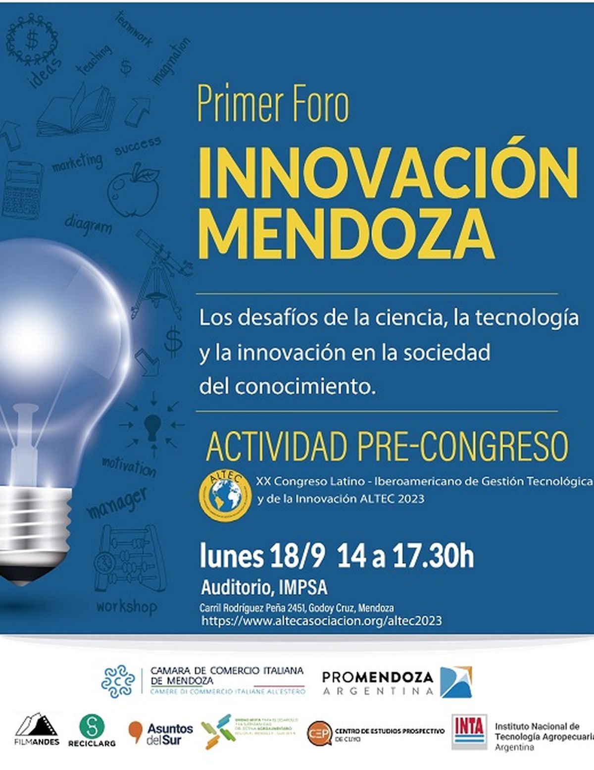 La actividad espera contribuir con conocimientos y experiencias sobre la valorización de empresas de base tecnológica.