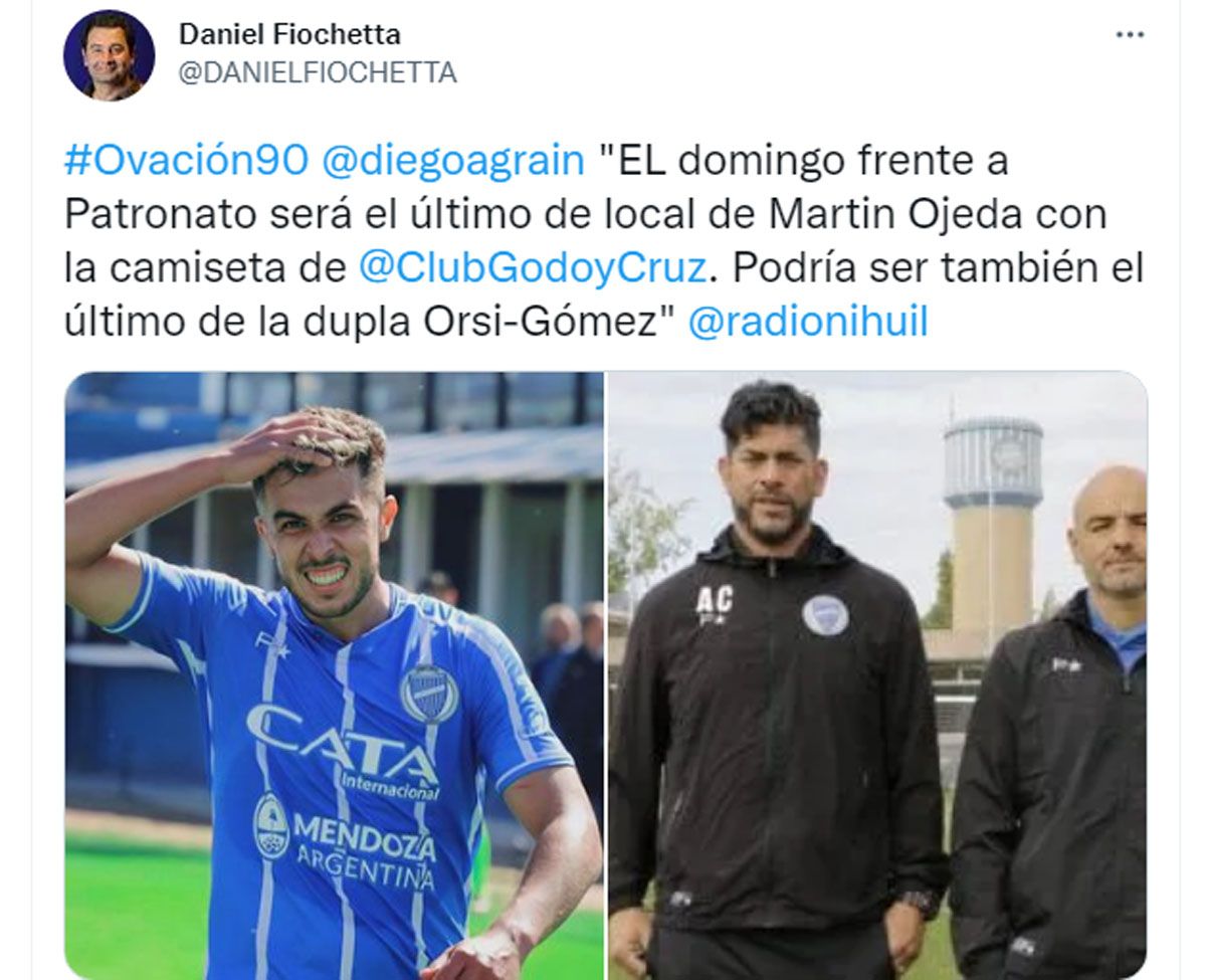 Favio Orsi y Sergio Gómez no seguirían en Godoy Cruz