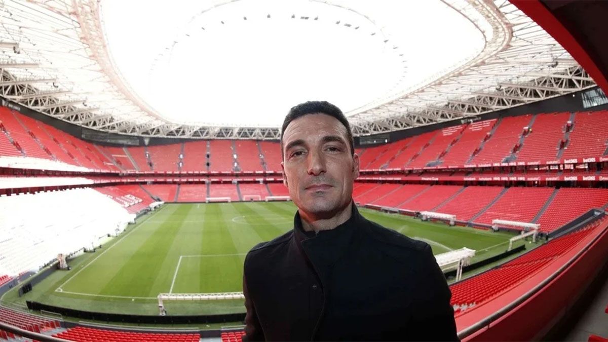 Lionel Scaloni ya está en Bilbao.