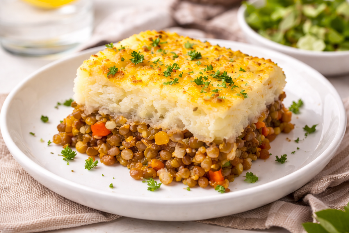 Cómo hacer un Pastel de lentejas y arroz: la receta sin carne, con 6 ingredientes y en pocos minutos