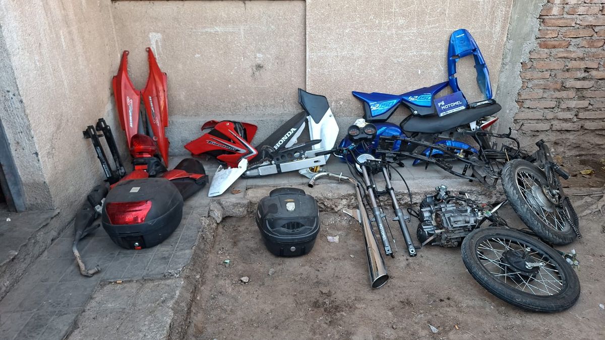 Parte del botín secuestrado por la Policía.