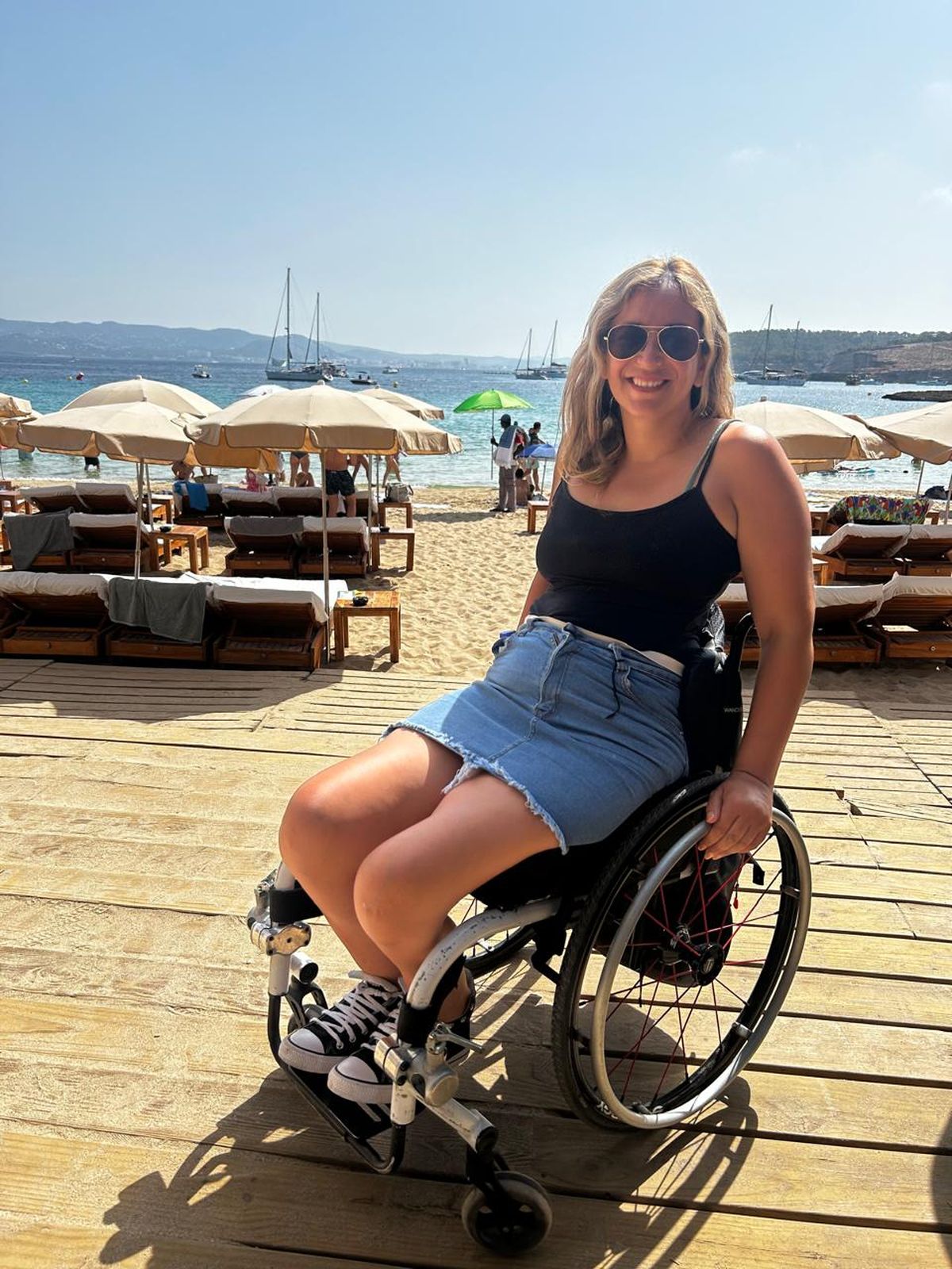 Los días de playa de Natalia en Europa Los días de playa de Natalia en Europa