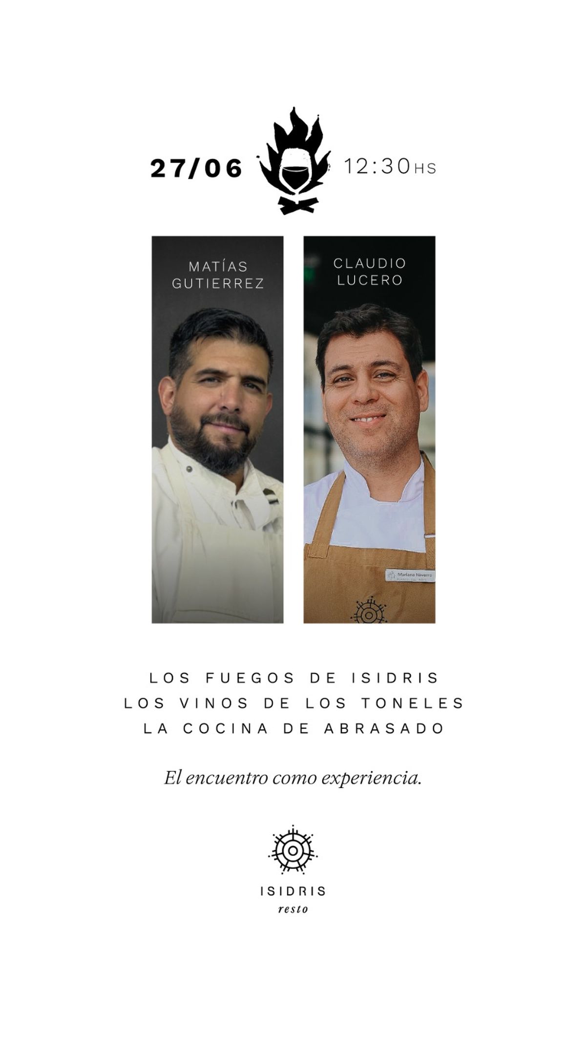 El evento estará bajo la dirección de los chefs Matías Gutiérrez (Abrasado) y Claudio Lucero (Isidris).&nbsp;
