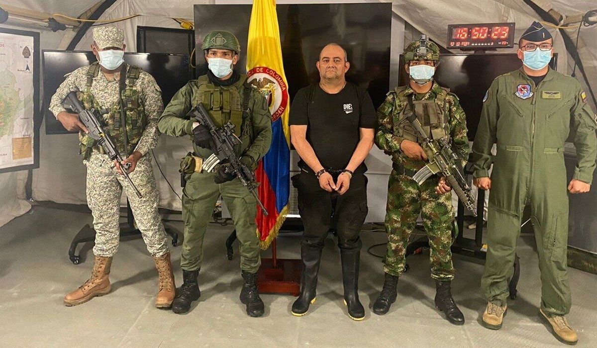 Otoniel, el caporarco colombiano fue detenido.