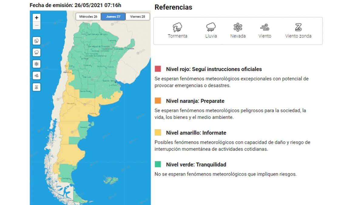 El tiempo hoy en Mendoza: el SMN advierte la probabilidad de viento Zonda en las zonas cordilleranas de Mendoza.&nbsp;