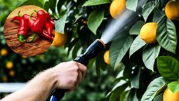 El ají picante puede ser beneficioso para el árbol limonero. El ají picante puede ser beneficioso para el árbol limonero.