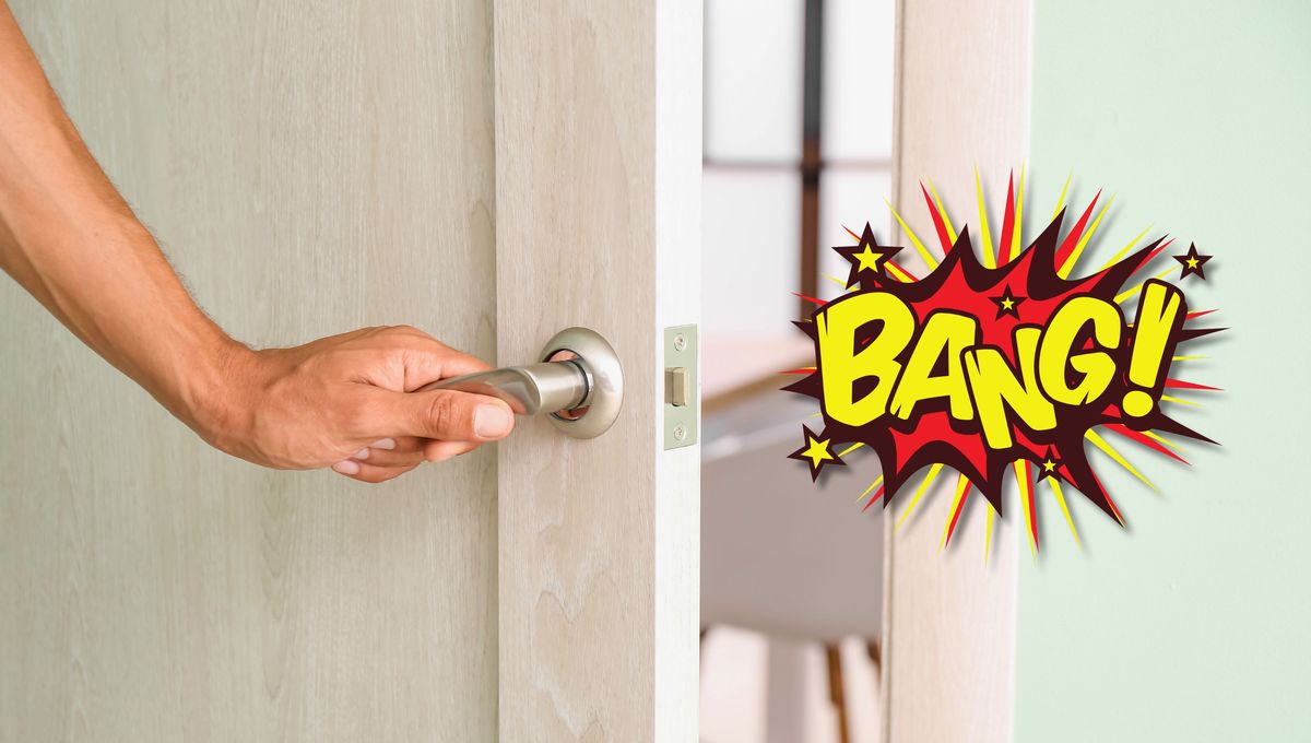 Un truco para evitar los portazos en la casa cuando hay corriente de aire