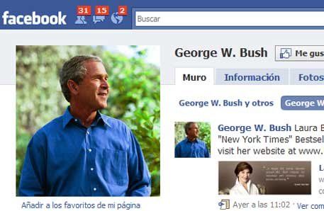 George W Bush se lanzó en Facebook