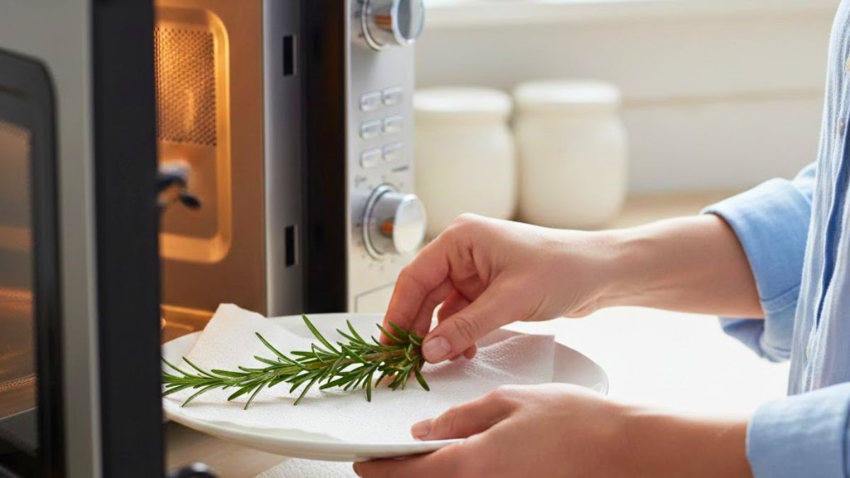 Colocar una rama de romero en el microondas: por qué recomiendan hacerlo y para qué sirve