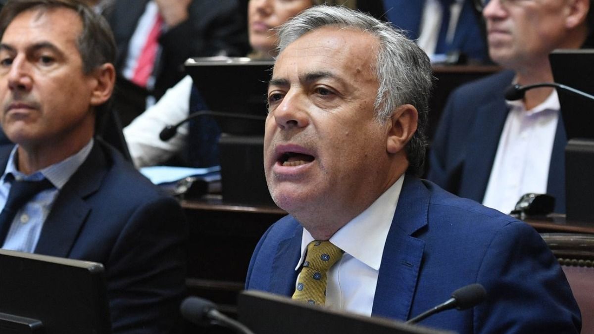 El senador Alfredo Cornejo y precandidato a gobernador de Cambia Mendoza celebró la llegada de José Luis Espert a Juntos por el Cambio.