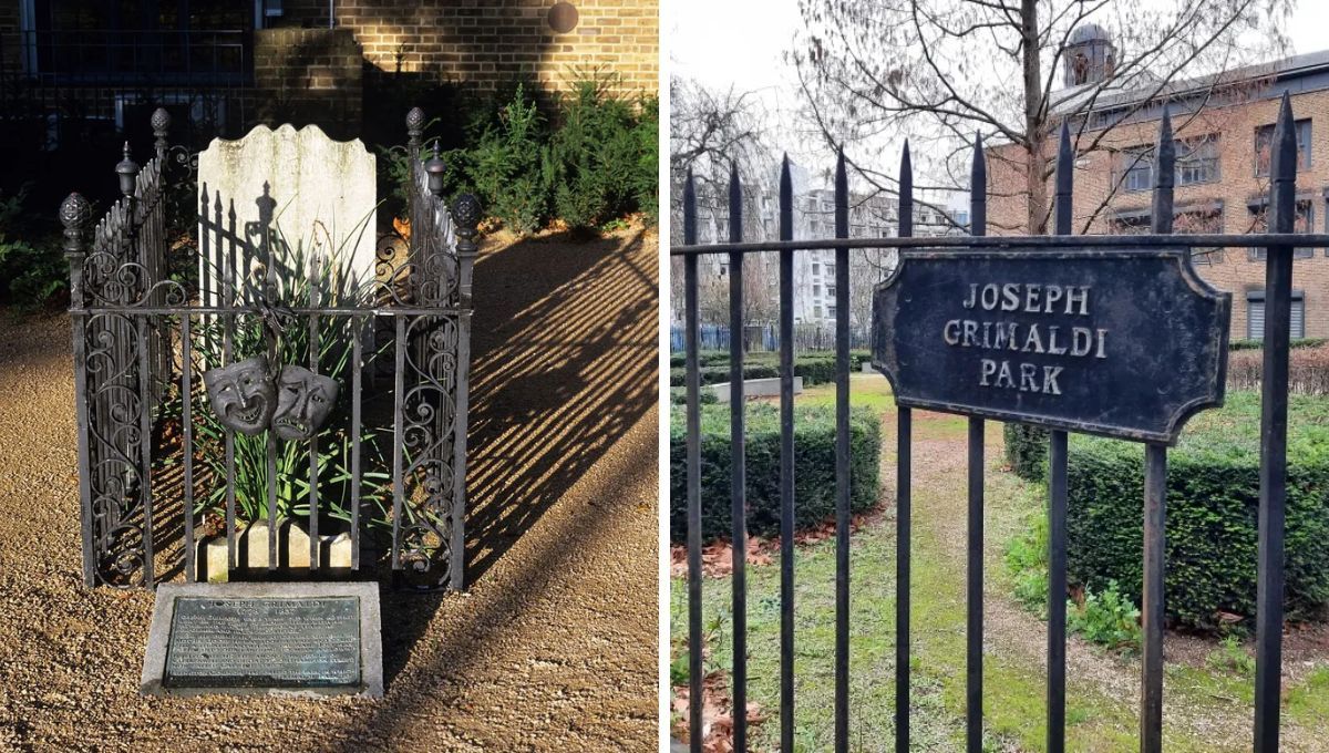 Joseph Grimaldi Park, ubicado en Londres. Joseph Grimaldi Park, ubicado en Londres.