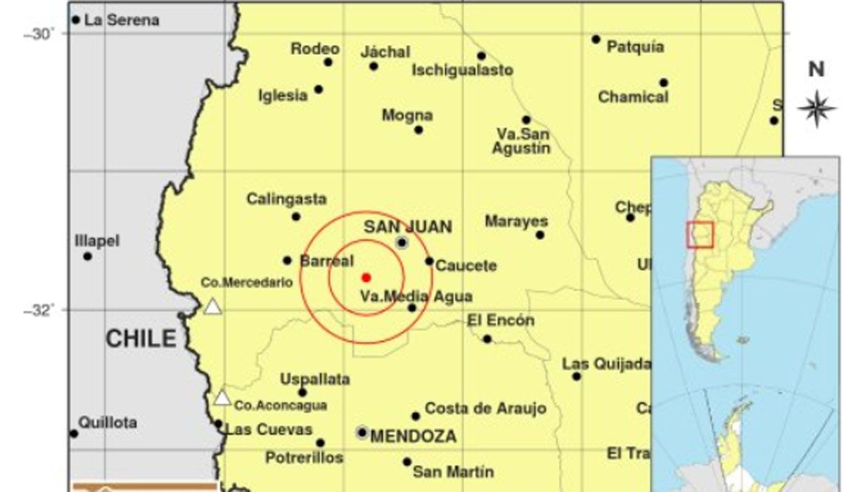 Temblor en San Juan, se sintió en Mendoza