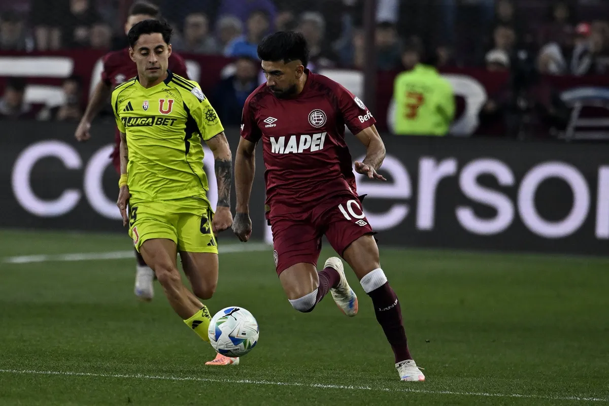 Marcelino Moreno, talento mendocino para Lanús en la Copa Sudamericana.