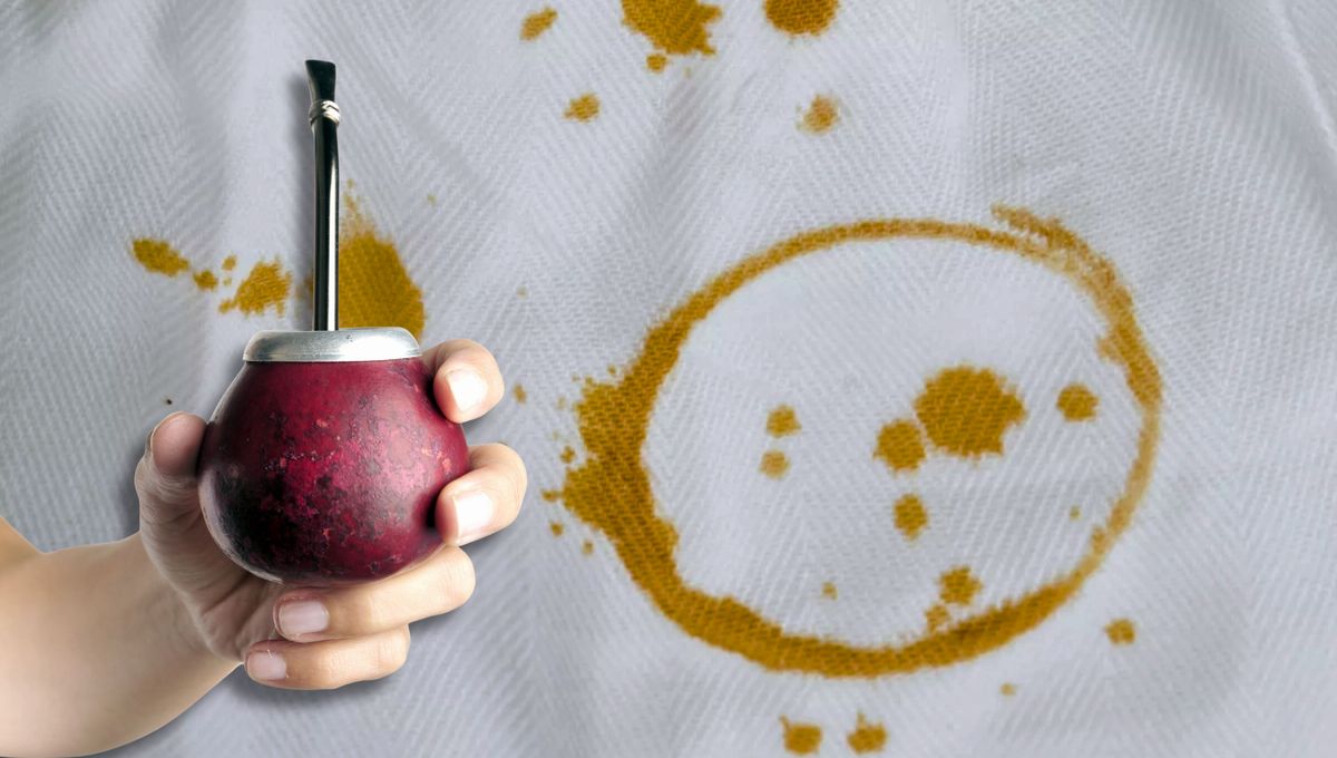 Cómo limpiar las manchas de mate del mantel: con dos ingredientes