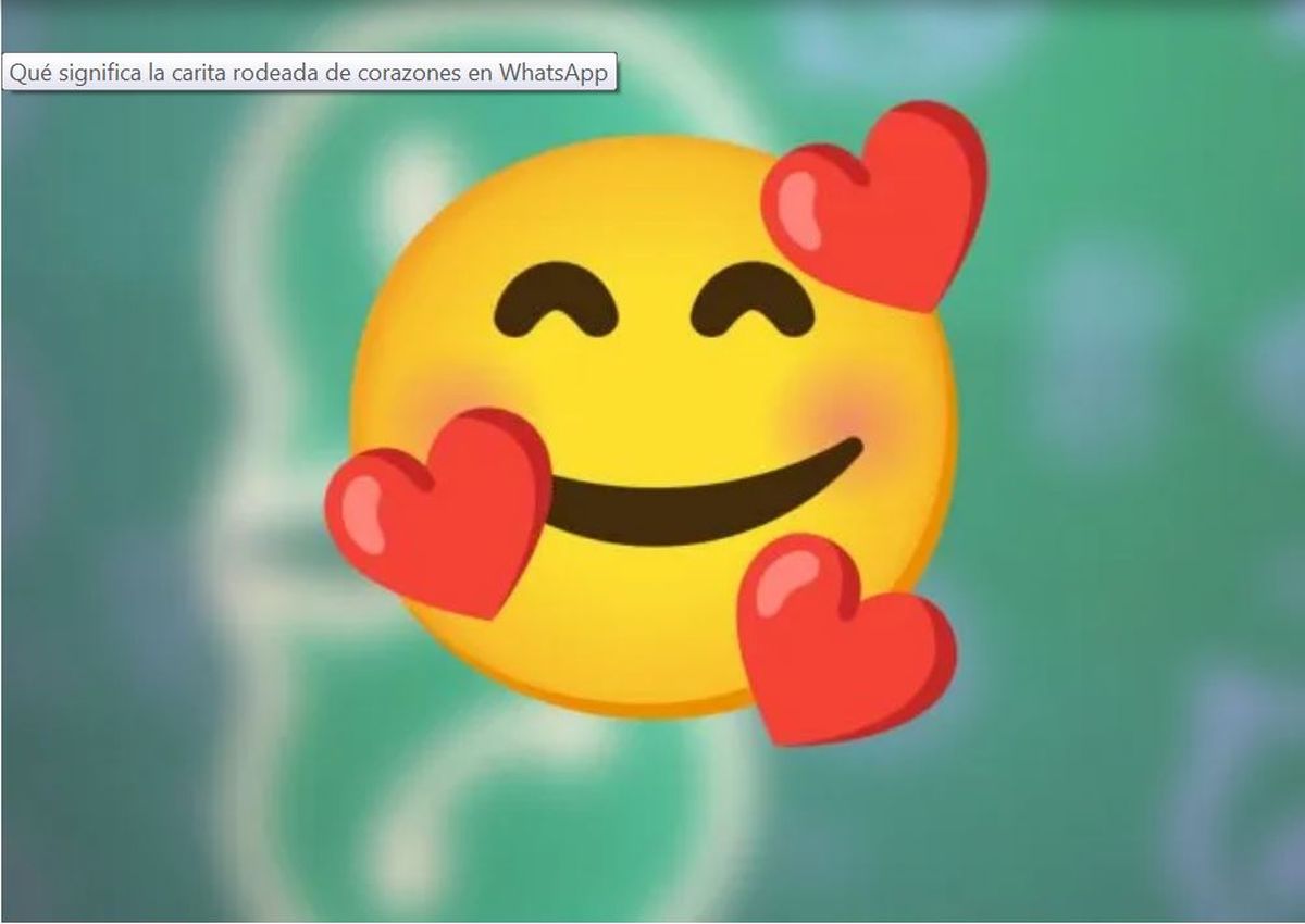 Tecnología. Pocos conocen el significado de la carita rodeada de corazones.