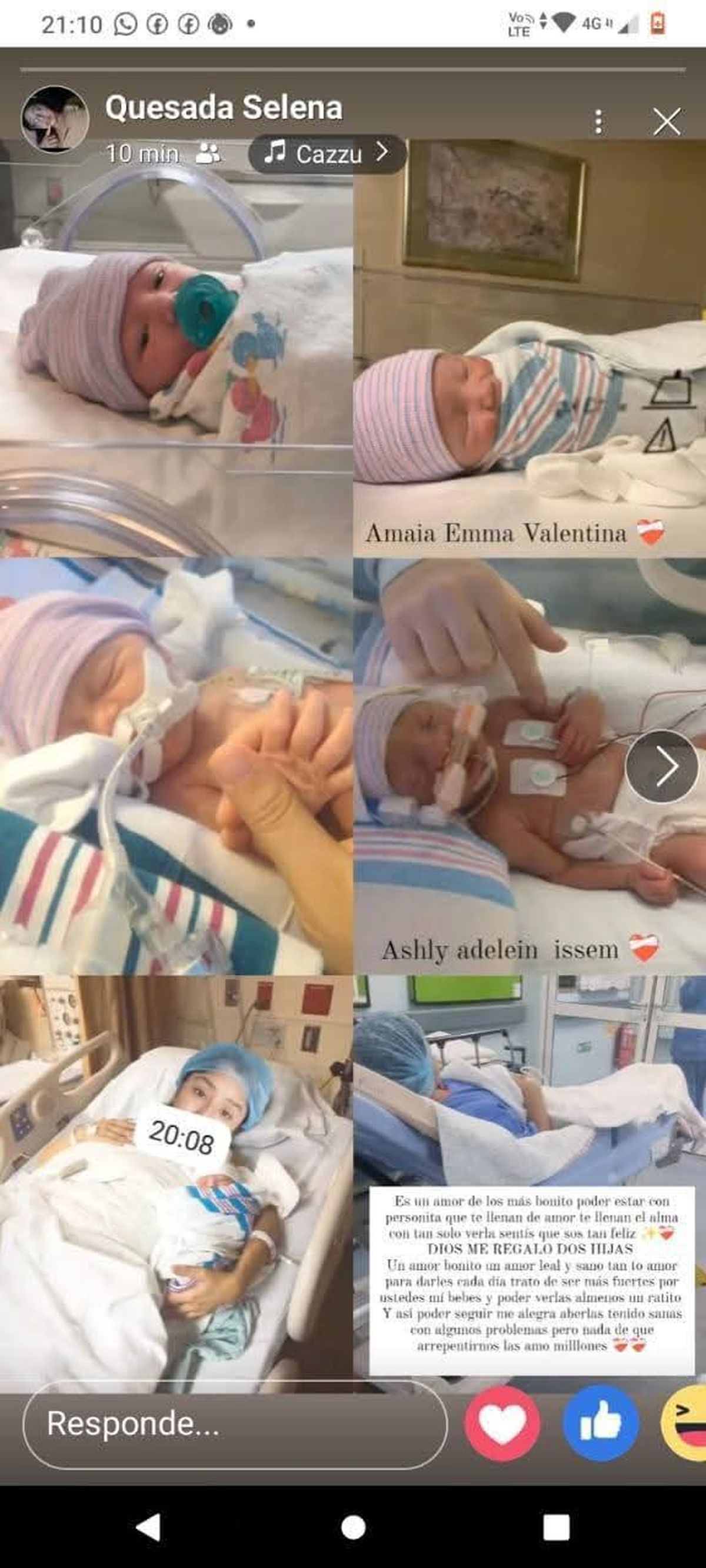 Las fotos que había subido Priscila Quesada a sus estados de whatsapp. Las imágenes fueron extraídas del usuario de otra mujer que las había publicado en otra red social. Las fotos que había subido Priscila Quesada a sus estados de whatsapp. Las imágenes fueron extraídas del usuario de otra mujer que las había publicado en otra red social.