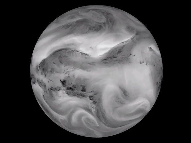 La Tierra, vista en infrarrojos, parece un increíble planeta gaseoso