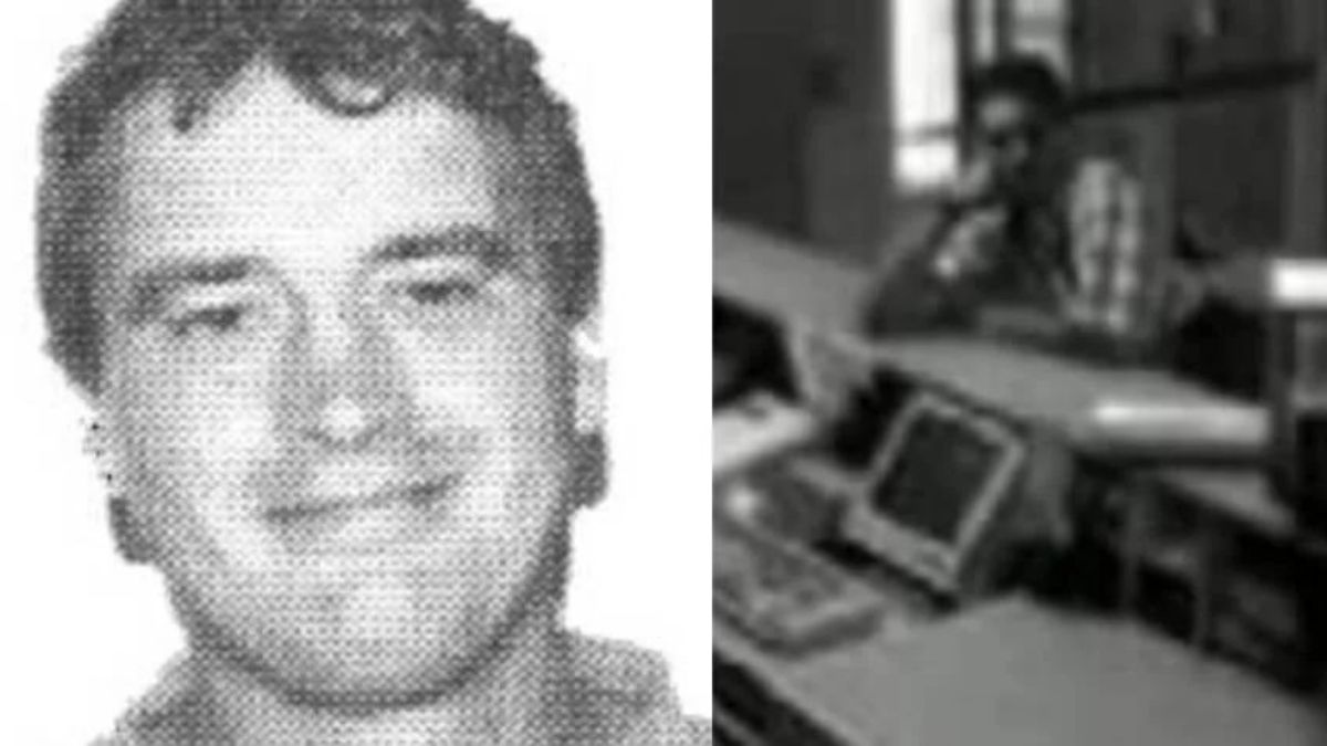 Una de las últimas imágenes del hombre antes del crimen. Una de las últimas imágenes del hombre antes del crimen.