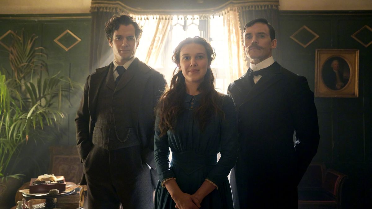 Enola Holmes, la película de Netflix protagonizada por Henry Cavill y Millie Bobby Brown. Foto: gentileza Themoviedb. Enola Holmes, la película de Netflix protagonizada por Henry Cavill y Millie Bobby Brown. Foto: gentileza Themoviedb.