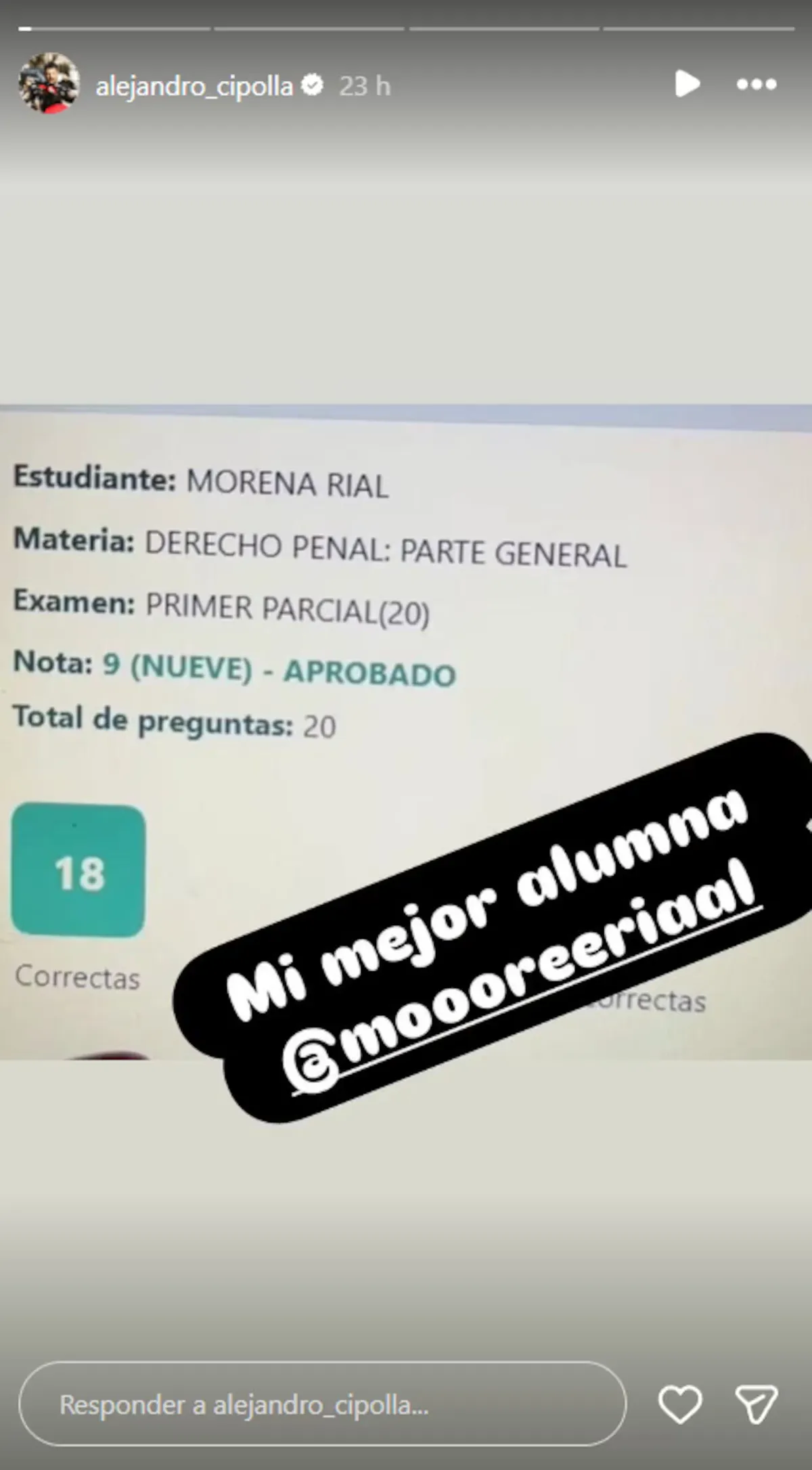 Morena Rial rindió sus primeros parciales en Derecho. Morena Rial rindió sus primeros parciales en Derecho.