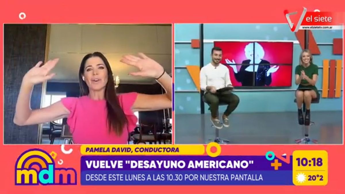 Pamela David vuelve el lunes con Desayuno Americano: La tele está más viva  que nunca