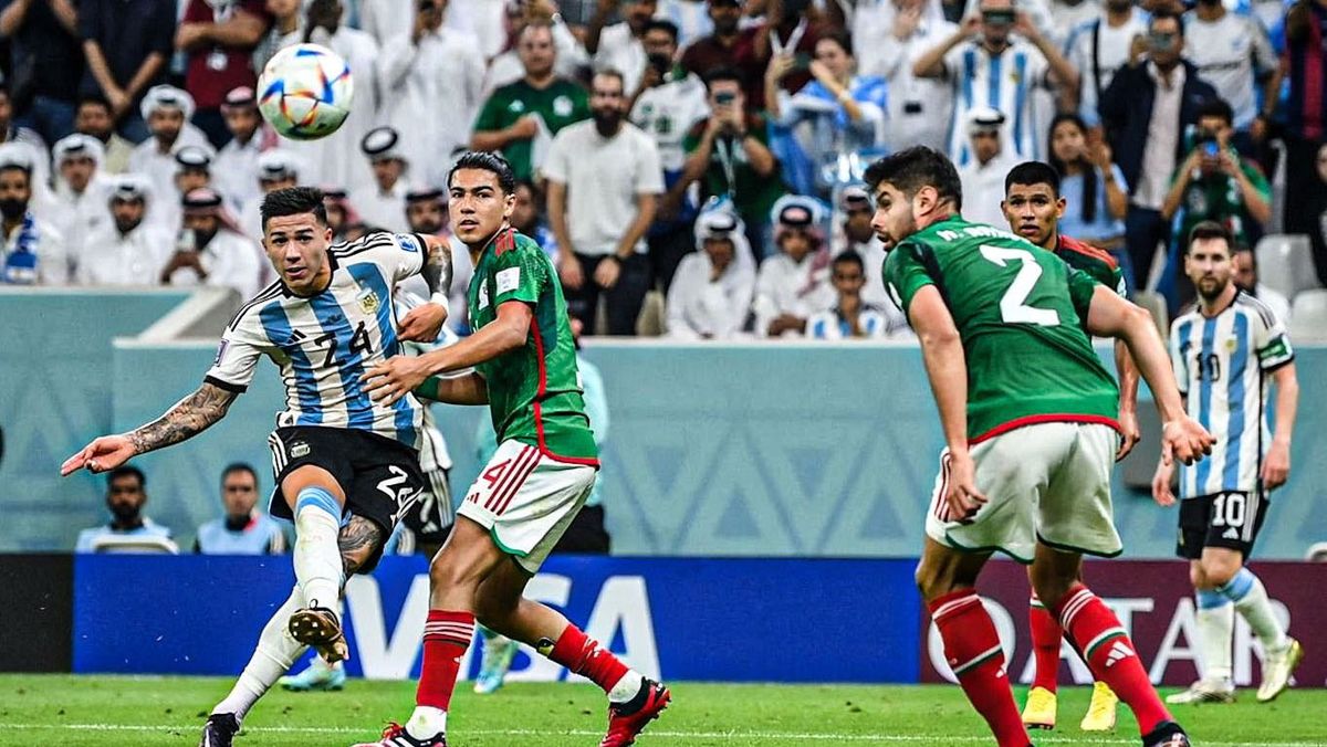 Gol de Enzo Fernández contra México en el Mundial Qatar 2022