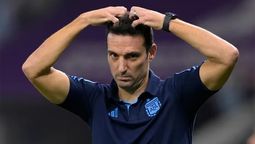Lionel Scaloni se enojó con sus dirigidos en la final del Mundial de Qatar 2022.
