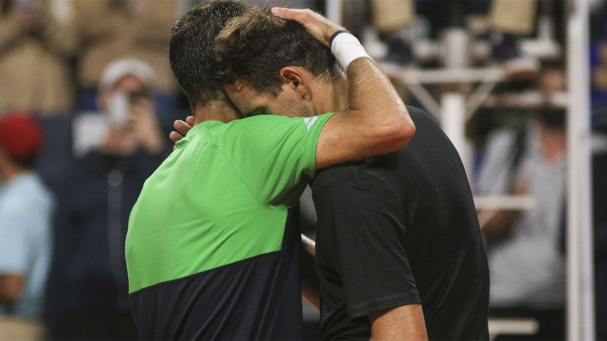 Juan Martín del Potro cayó ante Federico Delbonis en el Argentina Open.